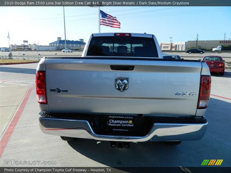 Bright Silver Metallic / Dark Slate/Medium Graystone 2010 Dodge Ram 2500 Lone Star Edition Crew Cab 4x4