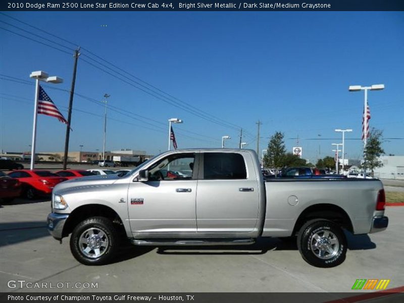 Bright Silver Metallic / Dark Slate/Medium Graystone 2010 Dodge Ram 2500 Lone Star Edition Crew Cab 4x4