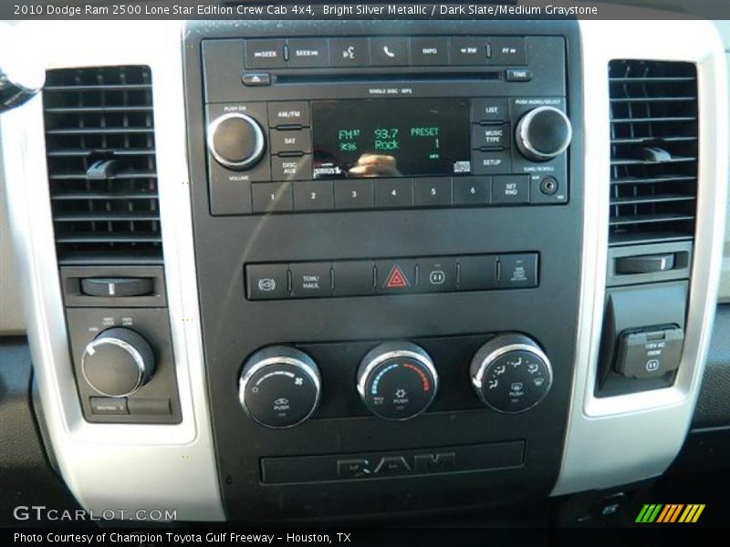 Bright Silver Metallic / Dark Slate/Medium Graystone 2010 Dodge Ram 2500 Lone Star Edition Crew Cab 4x4