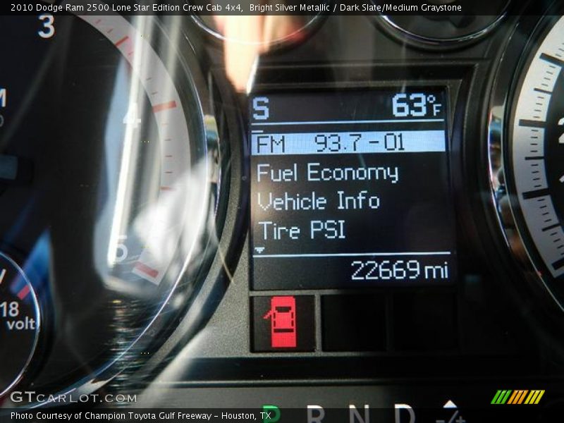 Bright Silver Metallic / Dark Slate/Medium Graystone 2010 Dodge Ram 2500 Lone Star Edition Crew Cab 4x4