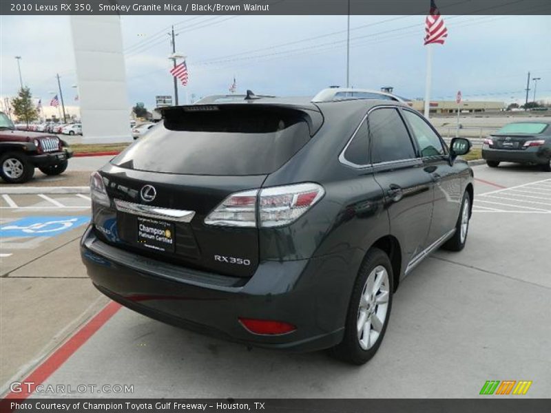Smokey Granite Mica / Black/Brown Walnut 2010 Lexus RX 350