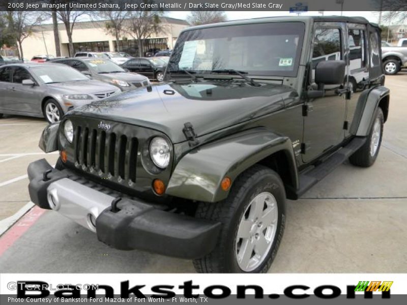 Jeep Green Metallic / Dark Slate Gray/Med Slate Gray 2008 Jeep Wrangler Unlimited Sahara