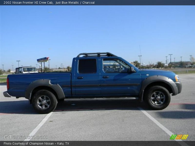 Just Blue Metallic / Charcoal 2002 Nissan Frontier XE Crew Cab