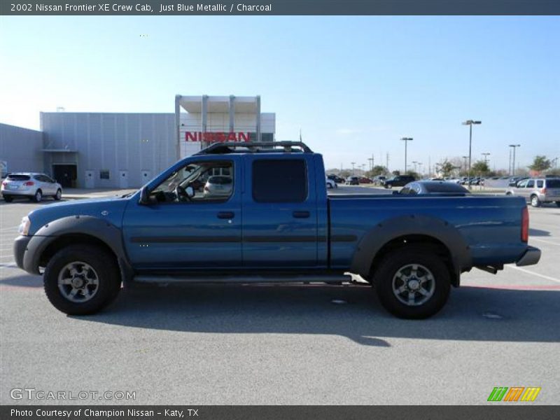 Just Blue Metallic / Charcoal 2002 Nissan Frontier XE Crew Cab