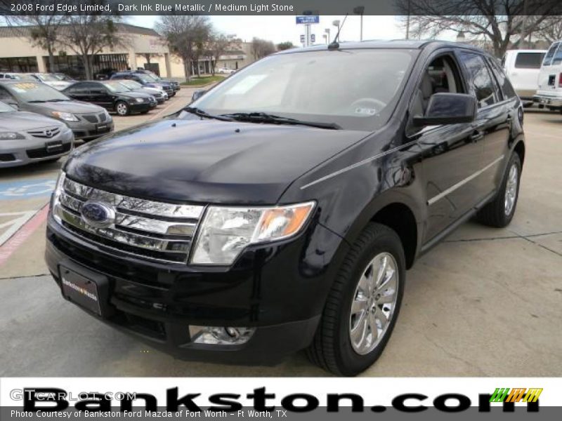 Dark Ink Blue Metallic / Medium Light Stone 2008 Ford Edge Limited