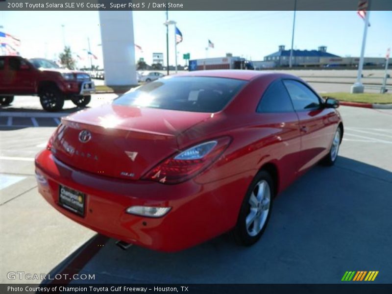 Super Red 5 / Dark Stone 2008 Toyota Solara SLE V6 Coupe