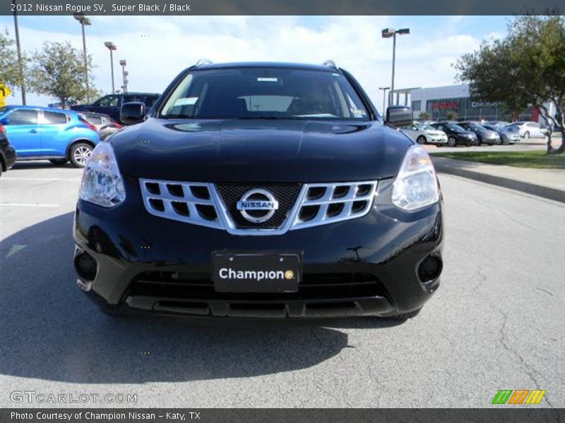 Super Black / Black 2012 Nissan Rogue SV