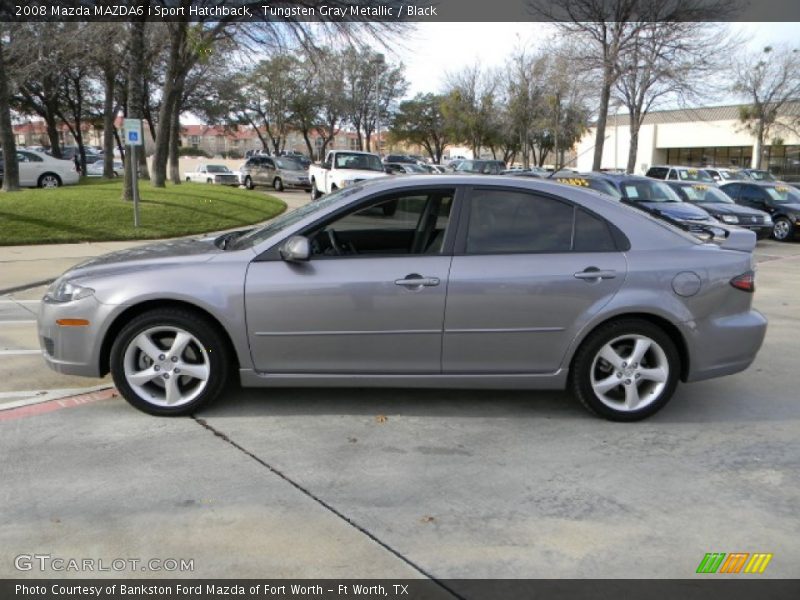 Tungsten Gray Metallic / Black 2008 Mazda MAZDA6 i Sport Hatchback