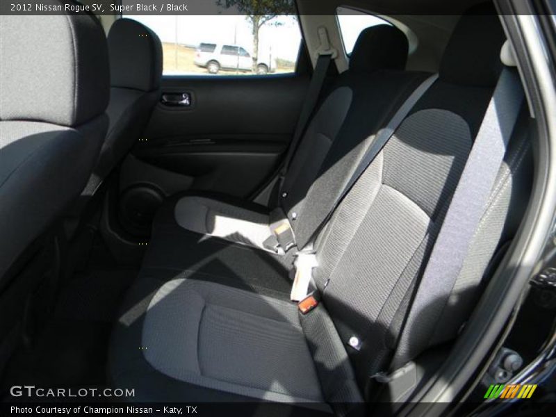 Super Black / Black 2012 Nissan Rogue SV