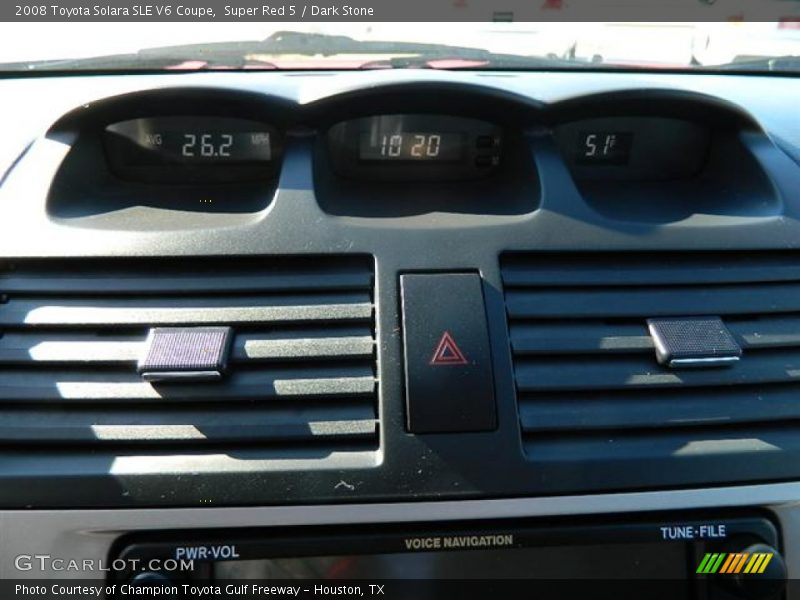 Super Red 5 / Dark Stone 2008 Toyota Solara SLE V6 Coupe