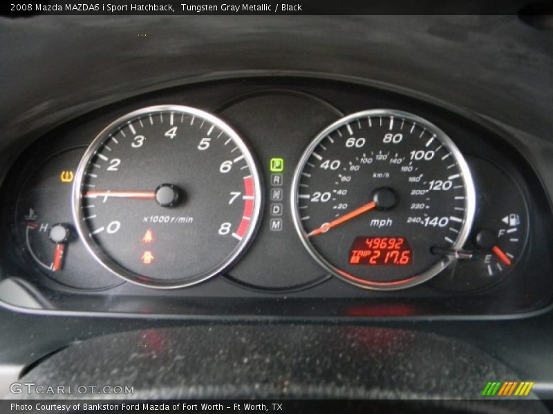 Tungsten Gray Metallic / Black 2008 Mazda MAZDA6 i Sport Hatchback