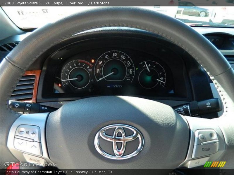 Super Red 5 / Dark Stone 2008 Toyota Solara SLE V6 Coupe