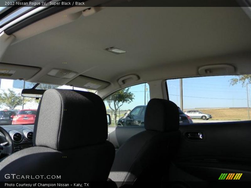 Super Black / Black 2012 Nissan Rogue SV