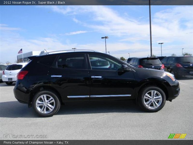 Super Black / Black 2012 Nissan Rogue SV