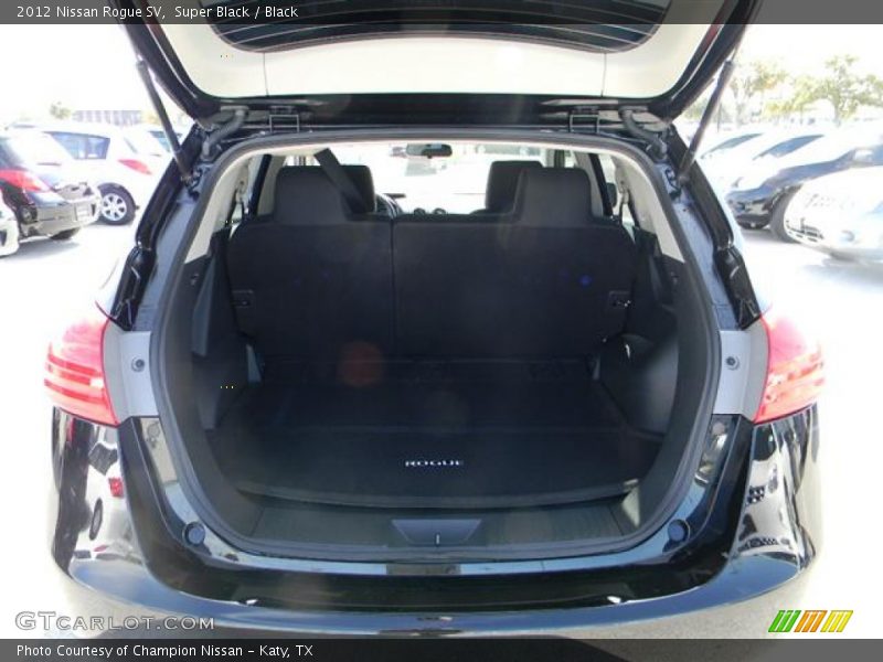 Super Black / Black 2012 Nissan Rogue SV