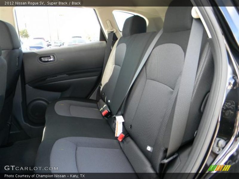 Super Black / Black 2012 Nissan Rogue SV