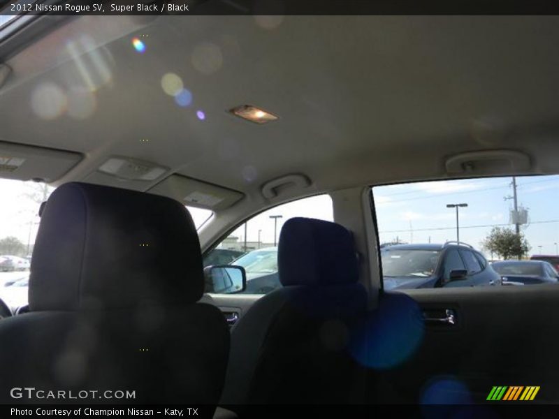 Super Black / Black 2012 Nissan Rogue SV