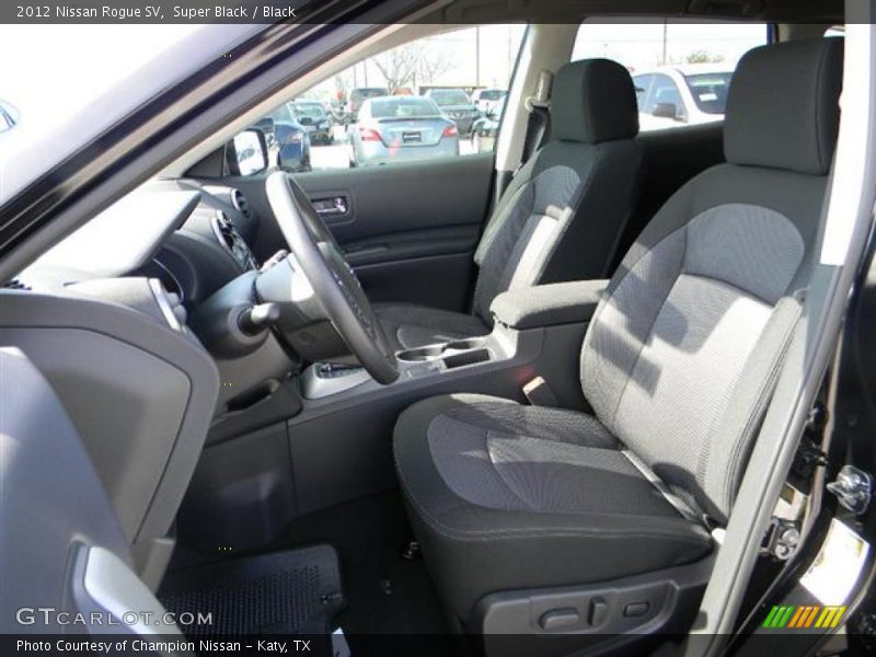 Super Black / Black 2012 Nissan Rogue SV