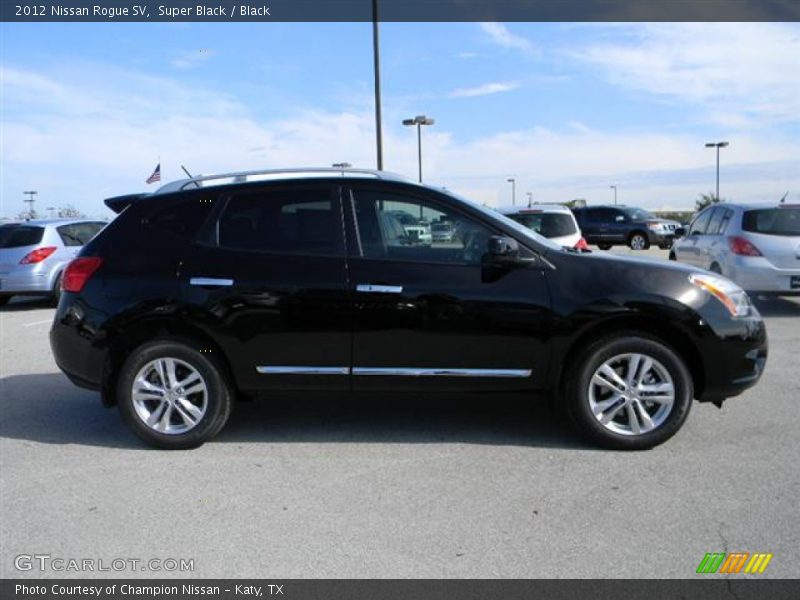 Super Black / Black 2012 Nissan Rogue SV