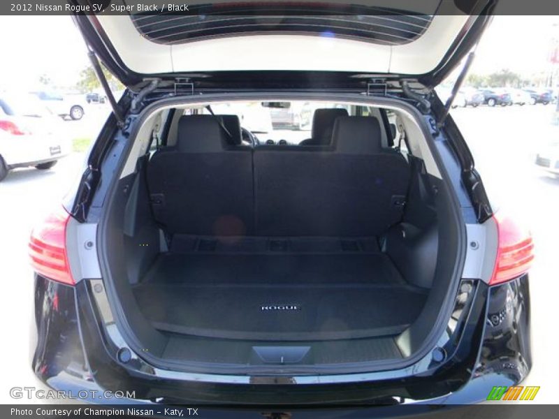 Super Black / Black 2012 Nissan Rogue SV