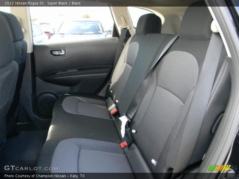 Super Black / Black 2012 Nissan Rogue SV