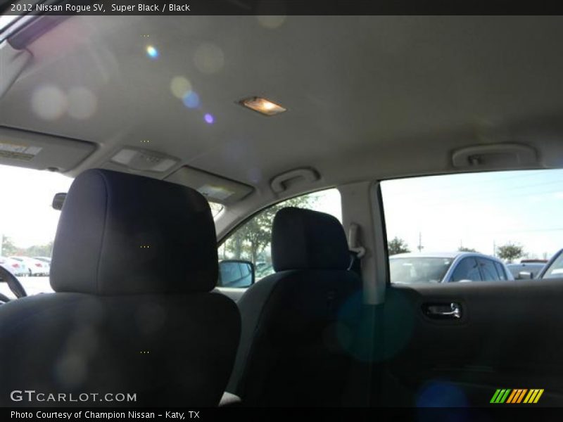 Super Black / Black 2012 Nissan Rogue SV
