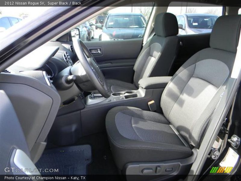Super Black / Black 2012 Nissan Rogue SV