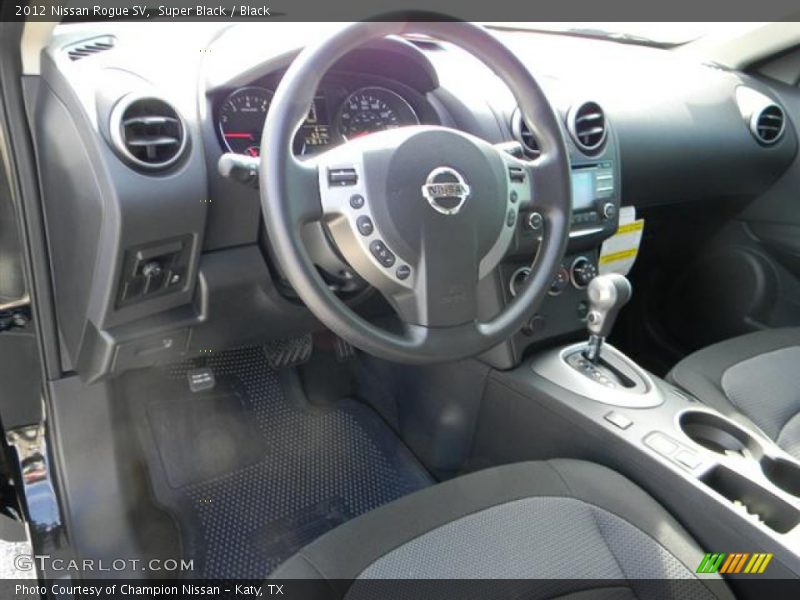 Super Black / Black 2012 Nissan Rogue SV