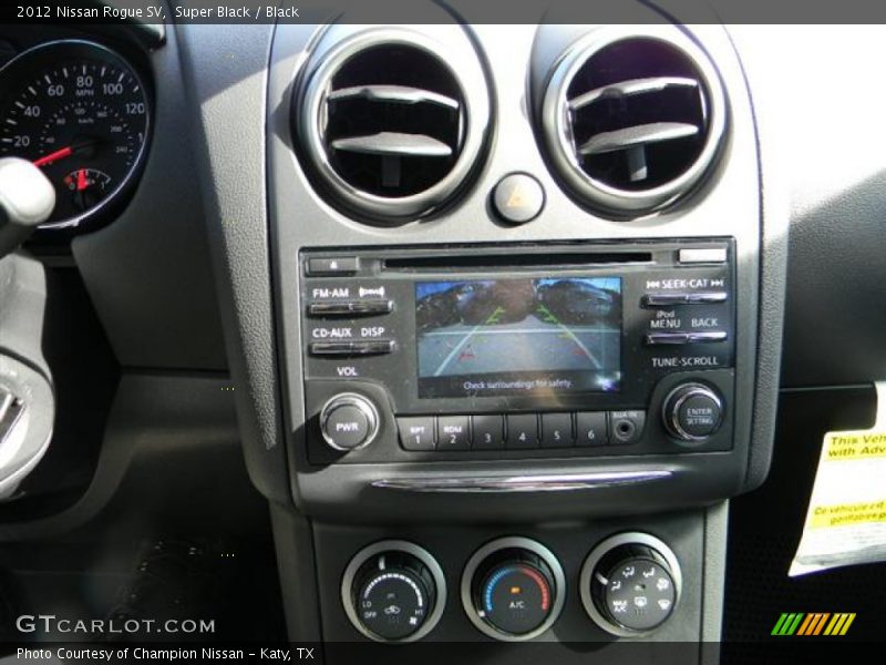 Super Black / Black 2012 Nissan Rogue SV