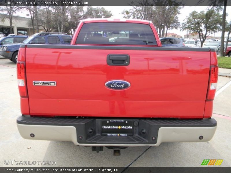 Bright Red / Tan 2007 Ford F150 XLT SuperCab