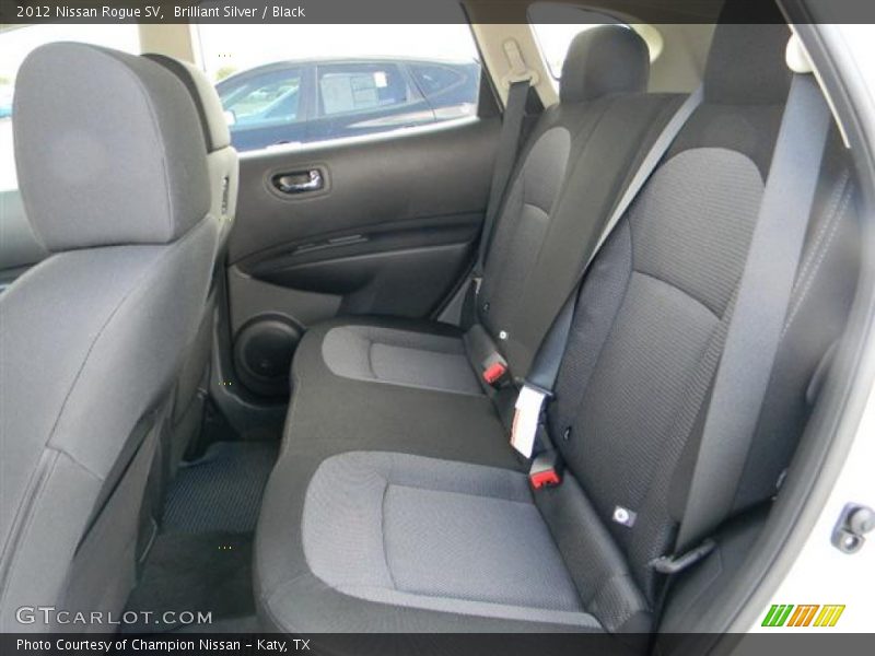 Brilliant Silver / Black 2012 Nissan Rogue SV