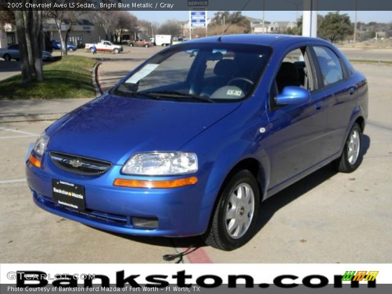 Bright Blue Metallic / Gray 2005 Chevrolet Aveo LS Sedan