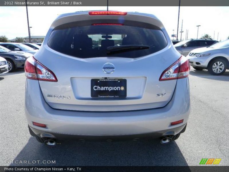 Brilliant Silver / Black 2012 Nissan Murano SV