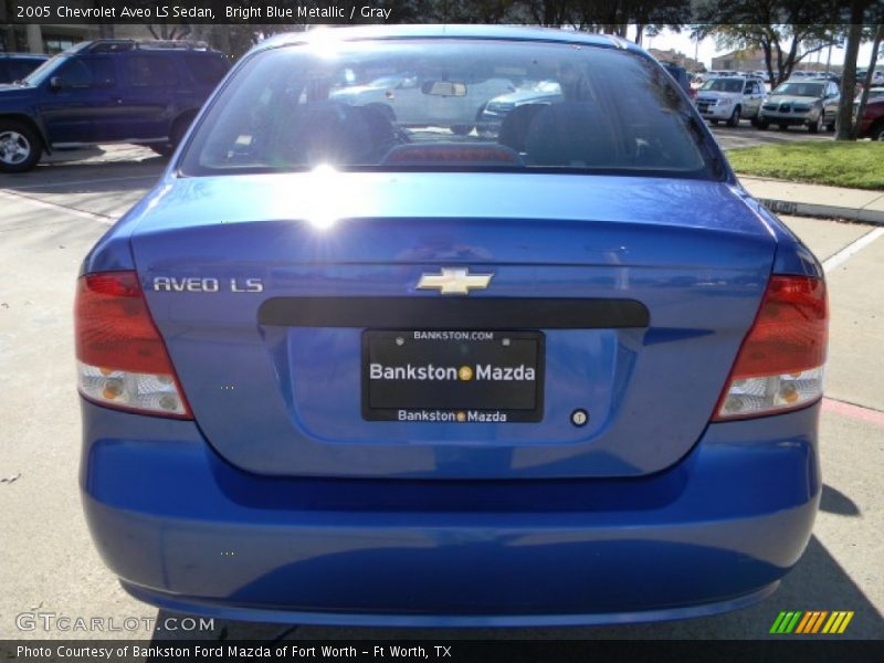 Bright Blue Metallic / Gray 2005 Chevrolet Aveo LS Sedan