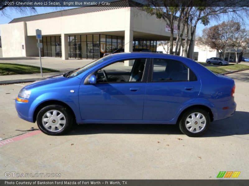 Bright Blue Metallic / Gray 2005 Chevrolet Aveo LS Sedan