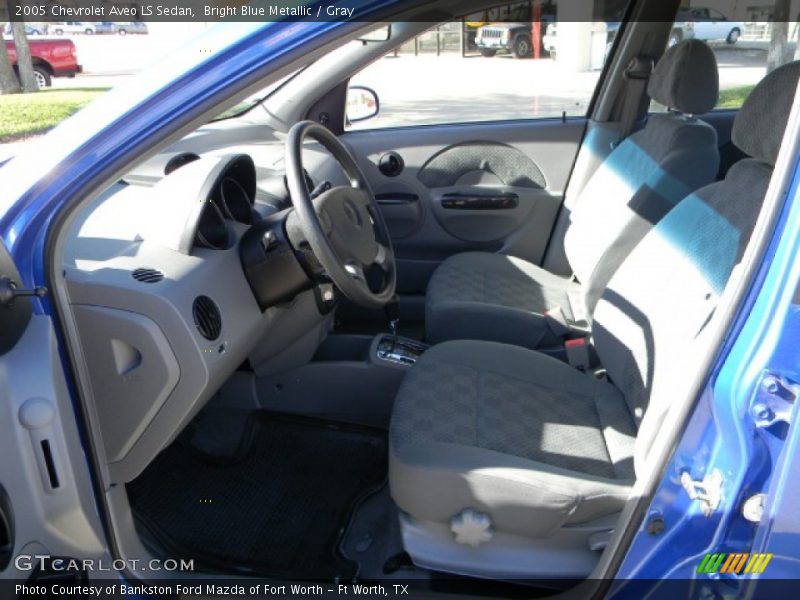 Bright Blue Metallic / Gray 2005 Chevrolet Aveo LS Sedan