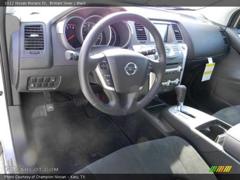 Brilliant Silver / Black 2012 Nissan Murano SV