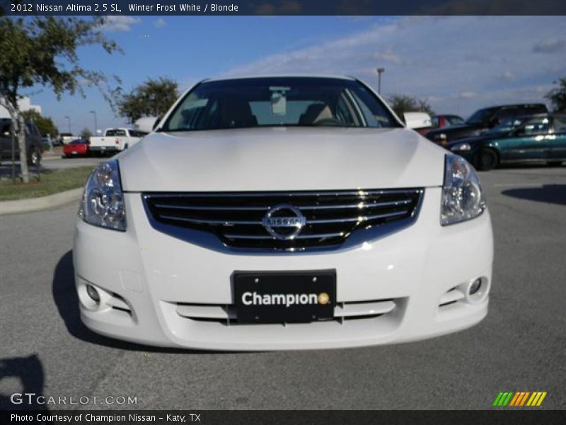 Winter Frost White / Blonde 2012 Nissan Altima 2.5 SL