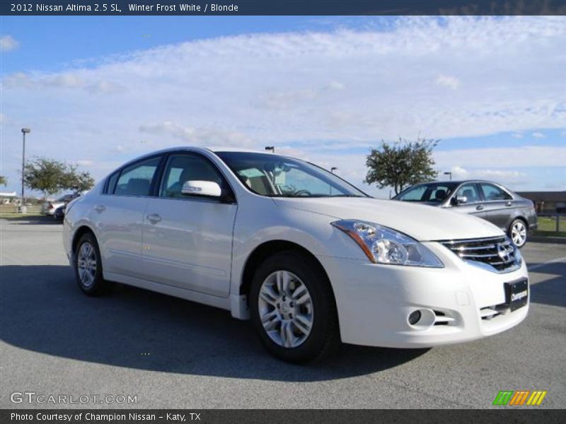 Winter Frost White / Blonde 2012 Nissan Altima 2.5 SL