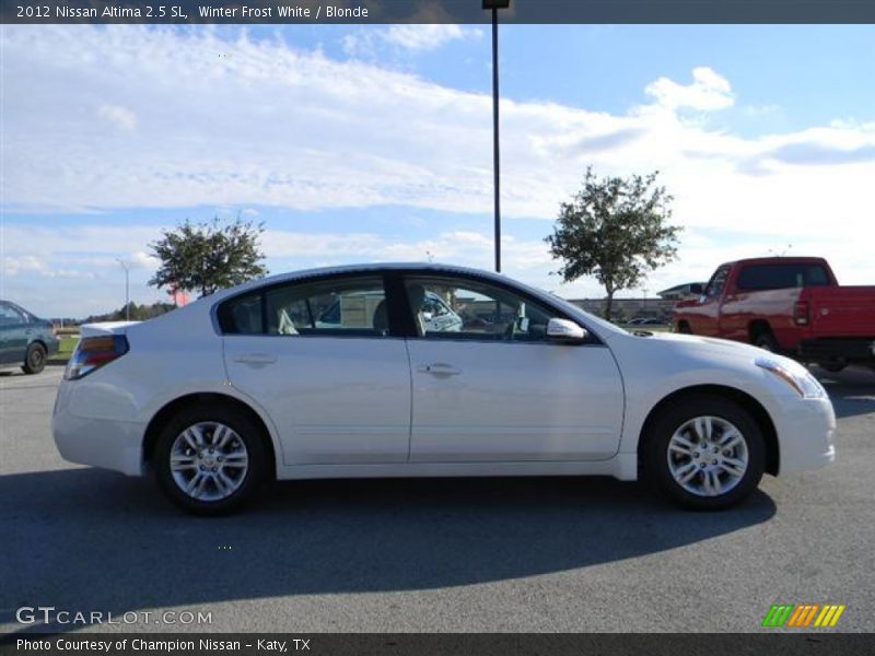 Winter Frost White / Blonde 2012 Nissan Altima 2.5 SL
