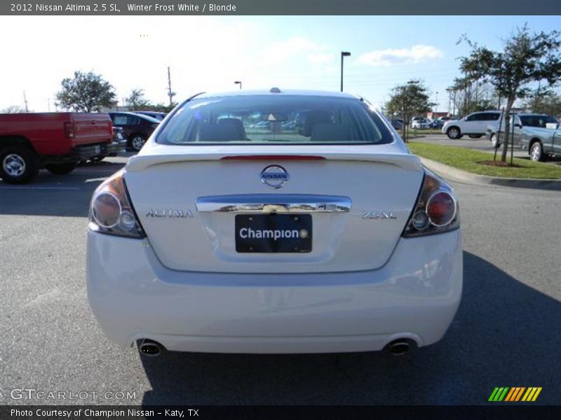 Winter Frost White / Blonde 2012 Nissan Altima 2.5 SL