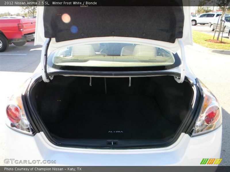Winter Frost White / Blonde 2012 Nissan Altima 2.5 SL