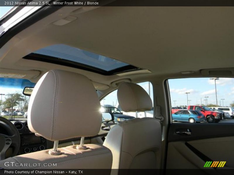 Winter Frost White / Blonde 2012 Nissan Altima 2.5 SL