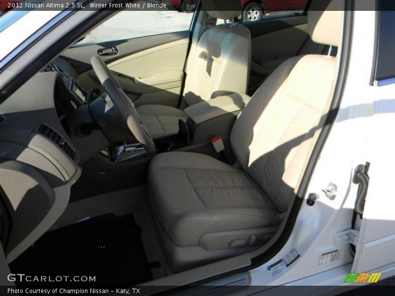 Winter Frost White / Blonde 2012 Nissan Altima 2.5 SL
