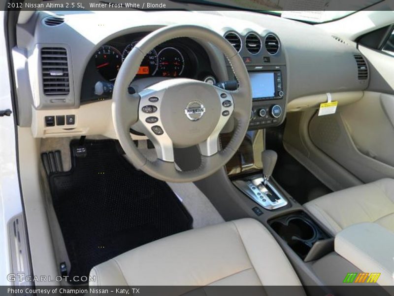 Winter Frost White / Blonde 2012 Nissan Altima 2.5 SL