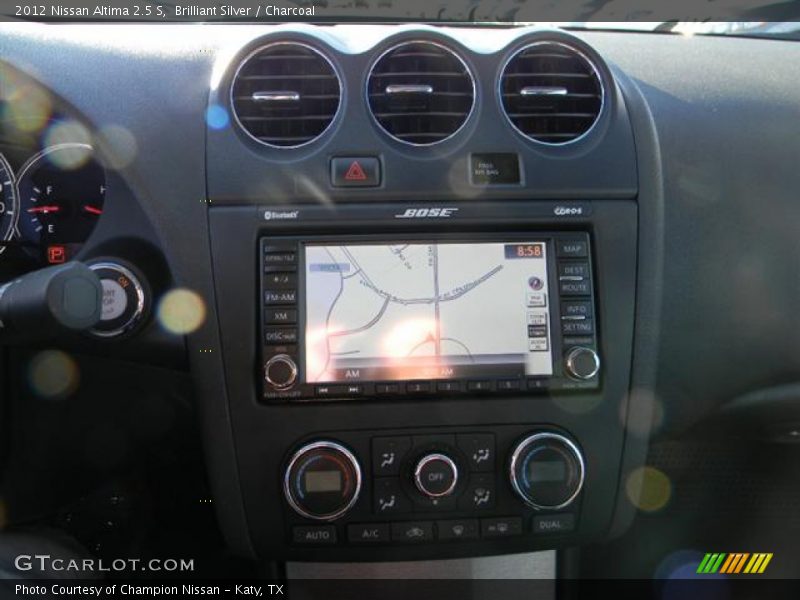 Brilliant Silver / Charcoal 2012 Nissan Altima 2.5 S