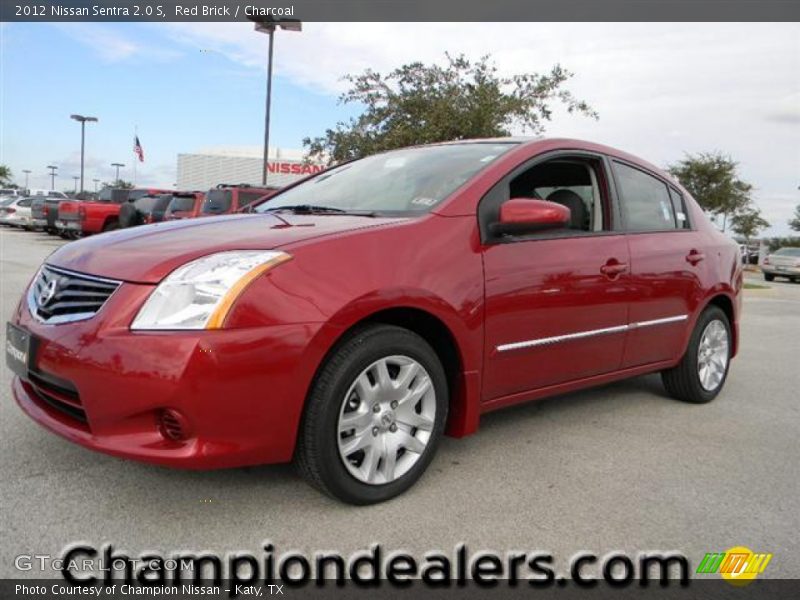 Red Brick / Charcoal 2012 Nissan Sentra 2.0 S