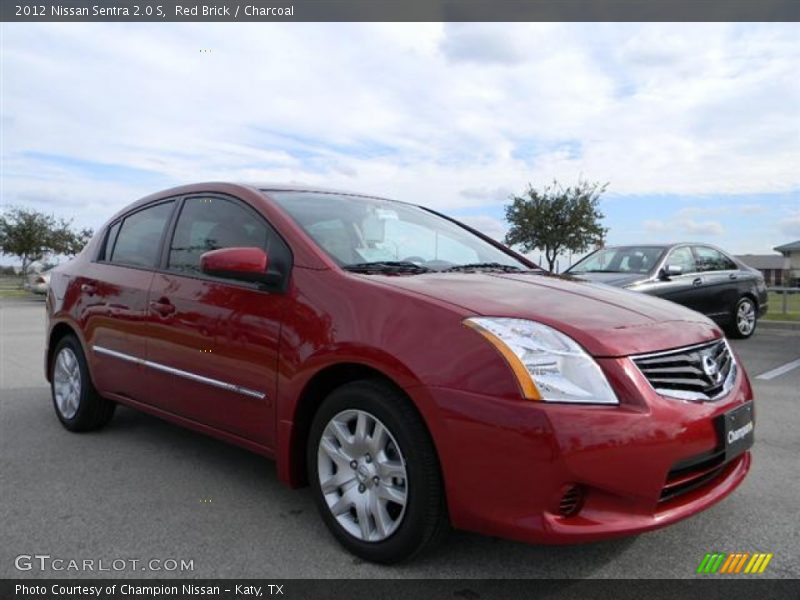 Red Brick / Charcoal 2012 Nissan Sentra 2.0 S