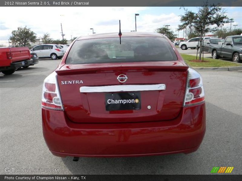 Red Brick / Charcoal 2012 Nissan Sentra 2.0 S