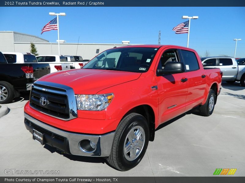 Radiant Red / Graphite 2012 Toyota Tundra CrewMax